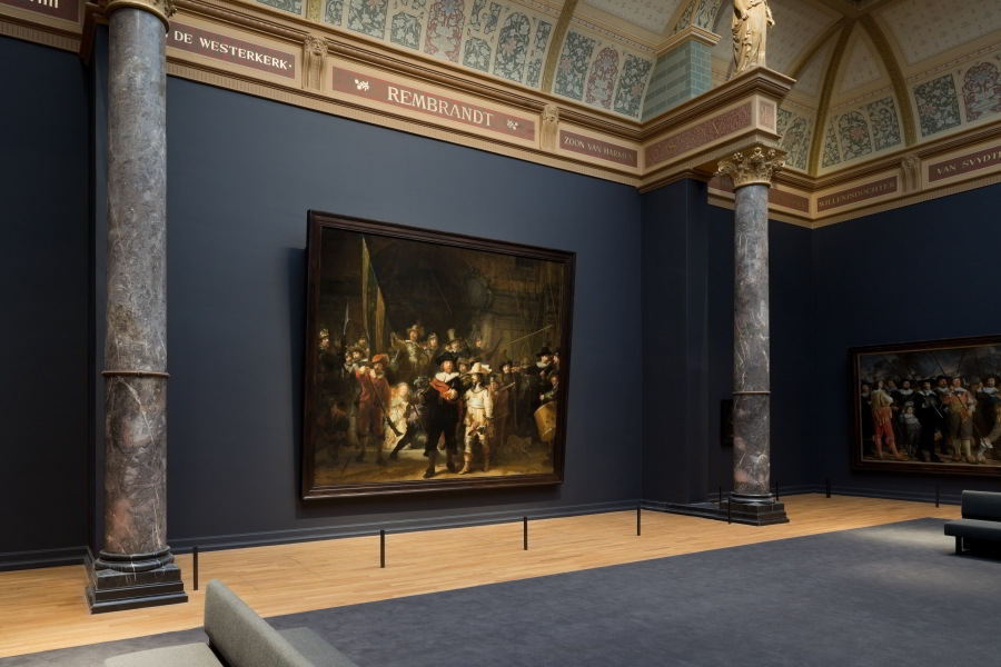 La Ronda de Noche en el Rijksmuseum