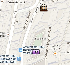 Situación del Museo de la Historia de Ámsterdam en el Mapa Interactivo de Ámsterdam