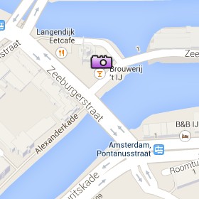 Situación de la Brouwerij't IJ en el Mapa Interactivo de Ámsterdam
