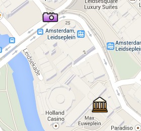 Situación del Max Euwe Centrum en el Mapa Interactivo de Ámsterdam