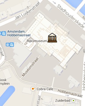 Situación del Rijksmuseum en el Mapa Interactivo de Ámsterdam