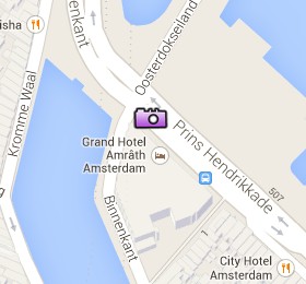 Situación de Scheepvaarthuis en el Mapa Interactivo de Ámsterdam