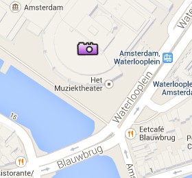 Situación de Stopera en el Mapa Interactivo de Ámsterdam